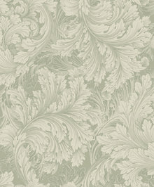 A68903 Rossetti Acanthus Leaves Green Wallpaper by Grandeco