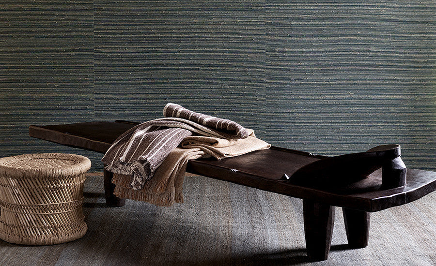 MW122/04 Sidestep Collage II Indigo Wallpaper by Mark Alexander