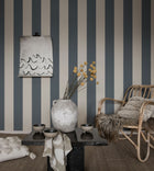 S10105 Magnus Jordnara Indigo Blue Wallpaper By Sandberg