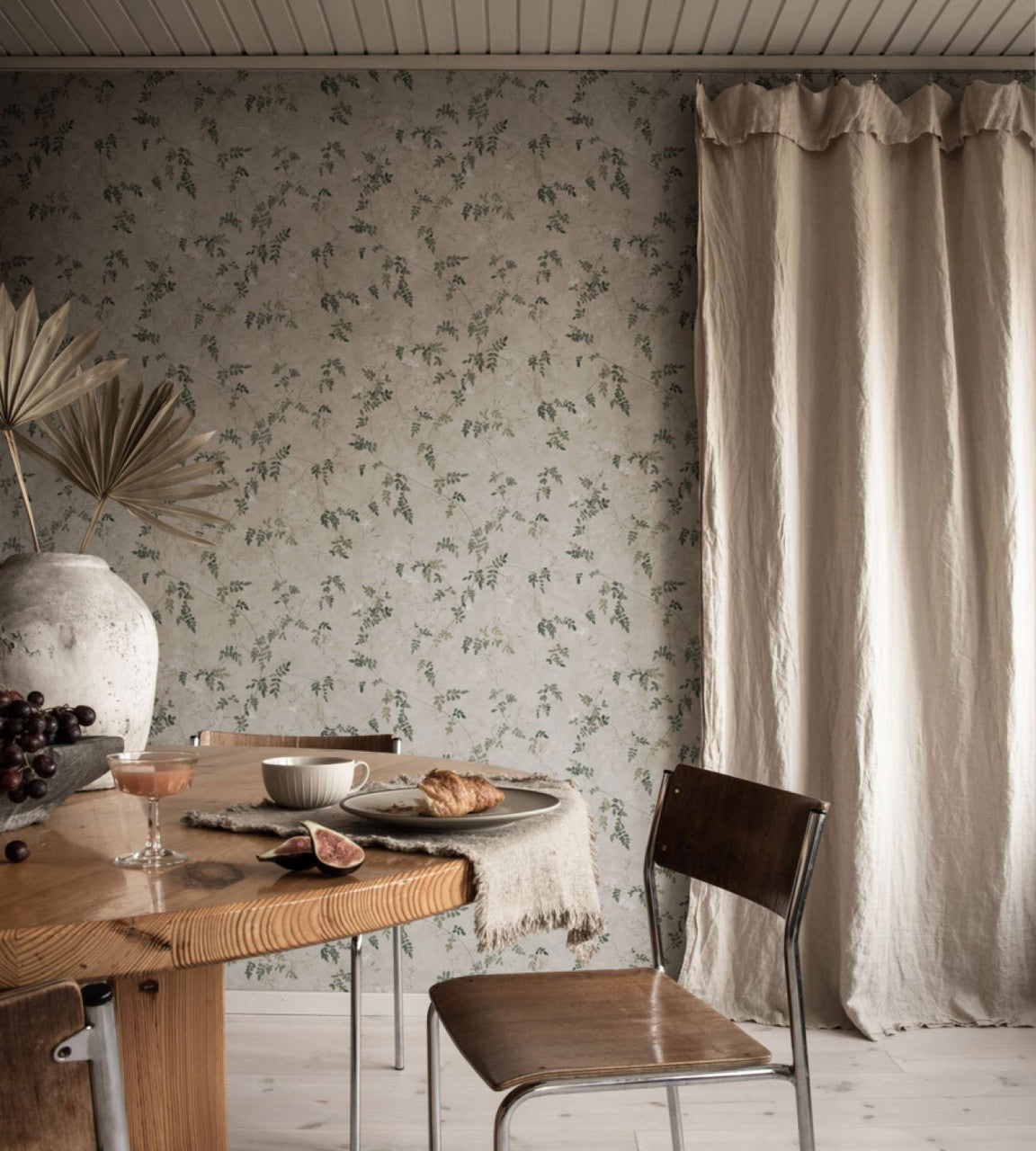 S10112 Irene Jordnara Olive Green Wallpaper By Sandberg