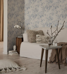 S10115 Jon Jordnara Indigo Blue Wallpaper By Sandberg