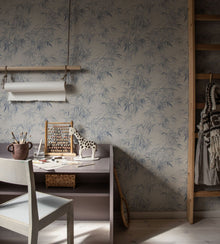 S10115 Jon Jordnara Indigo Blue Wallpaper By Sandberg