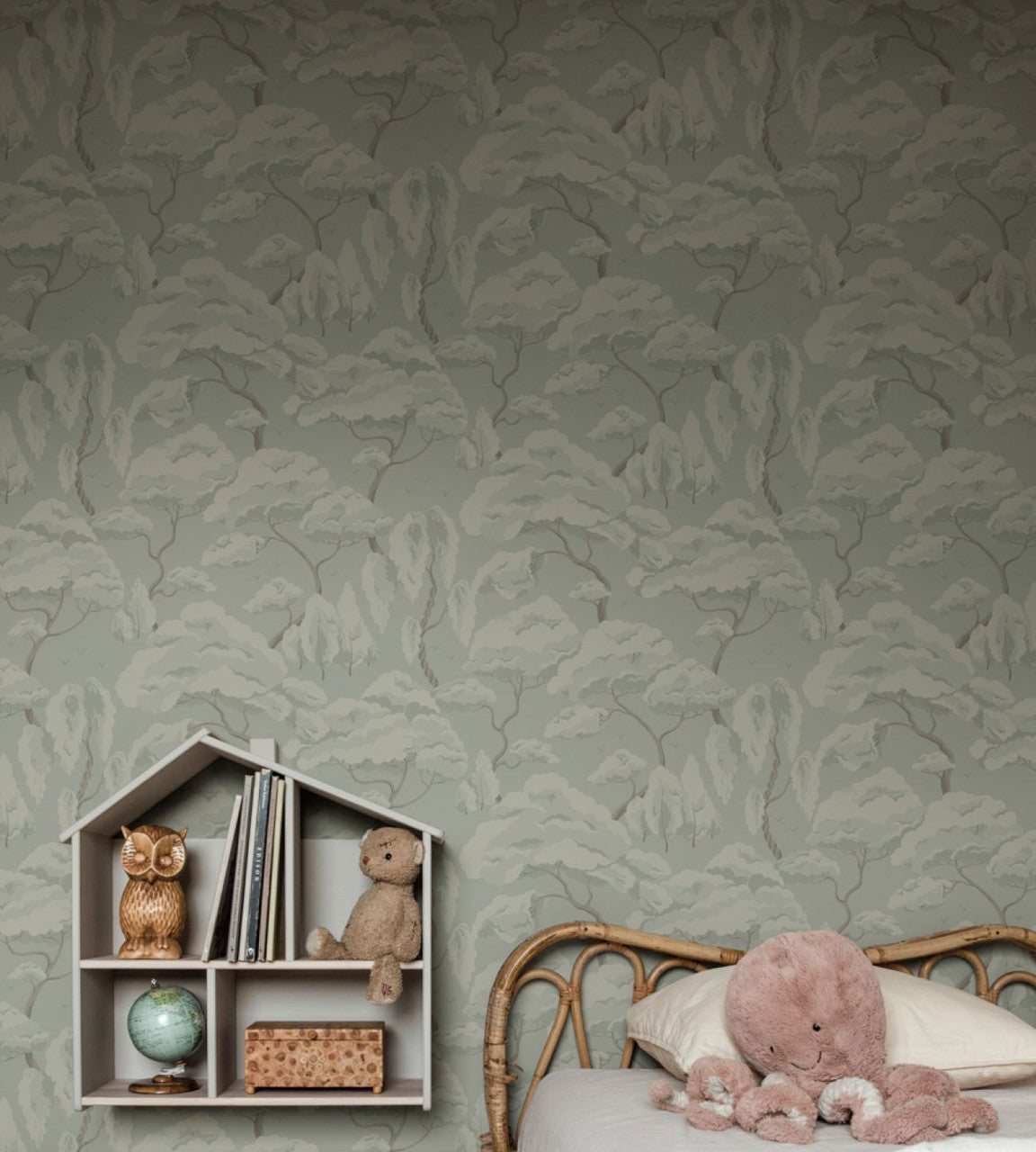 S10124 Kristoffer Jordnara Sage Green Wallpaper By Sandberg