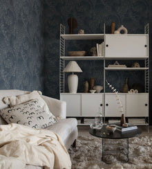 S10126 Evelina Jordnara Indigo Blue Wallpaper By Sandberg