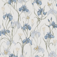 S10134 Iris Huset I Solen Sky Blue Wallpaper By Sandberg