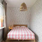 S10135 Iris Huset I Solen Powder Pink Wallpaper By Sandberg