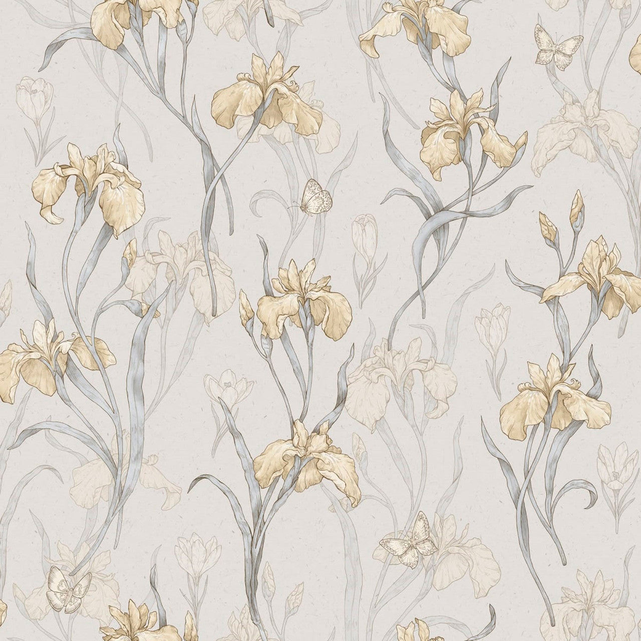 S10136 Iris Huset I Solen Amber Wallpaper By Sandberg
