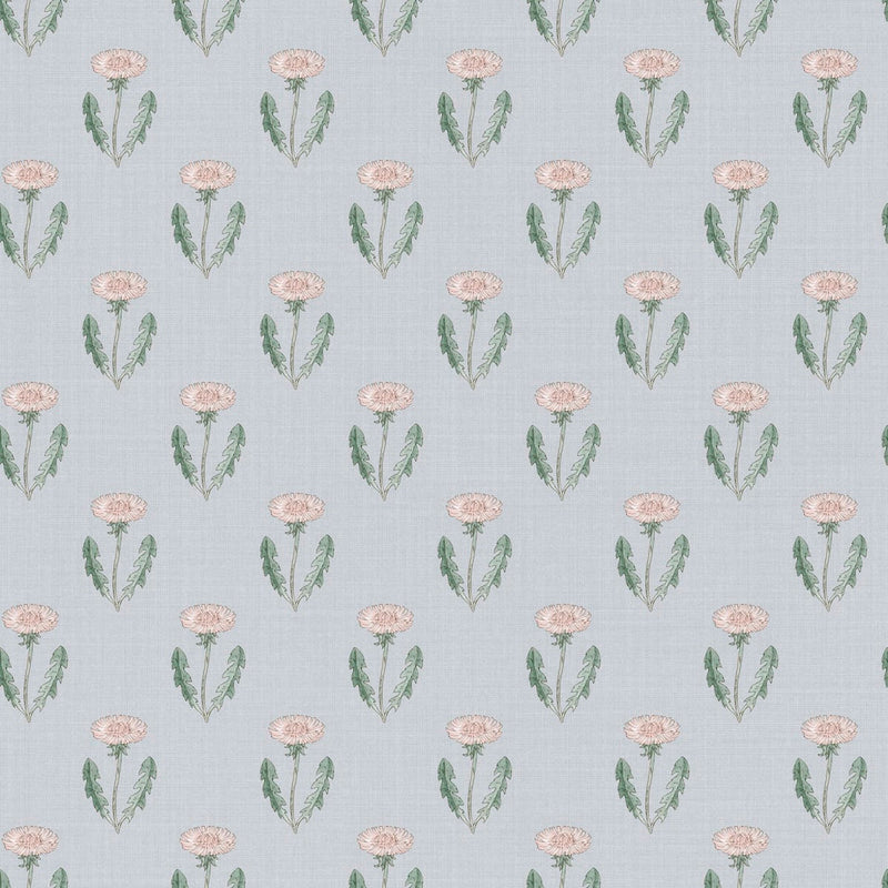 S10138 Maskrosen Huset I Solen Soft Blue Wallpaper By Sandberg
