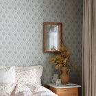 S10138 Maskrosen Huset I Solen Soft Blue Wallpaper By Sandberg