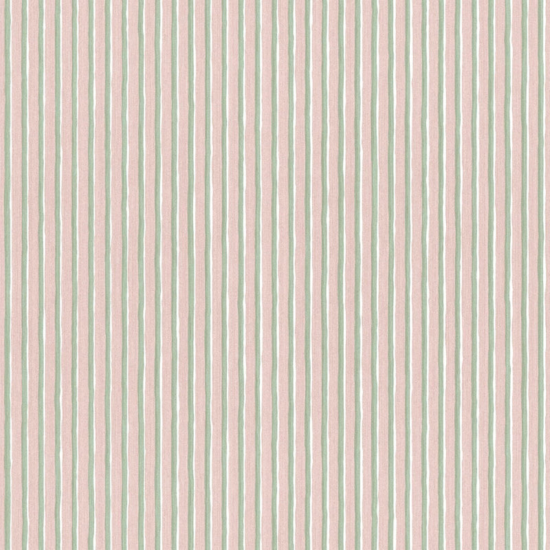 S10140 Brita Huset I Solen Pink Wallpaper By Sandberg