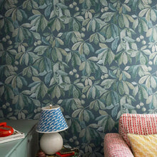 S10146 Kersti Huset I Solen Indigo Wallpaper By Sandberg