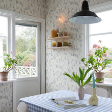 S10148 Elmire Huset I Solen Soft Blue Wallpaper By Sandberg