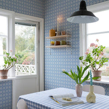 S10150 Lyckan Huset I Solen Sapphire Wallpaper By Sandberg