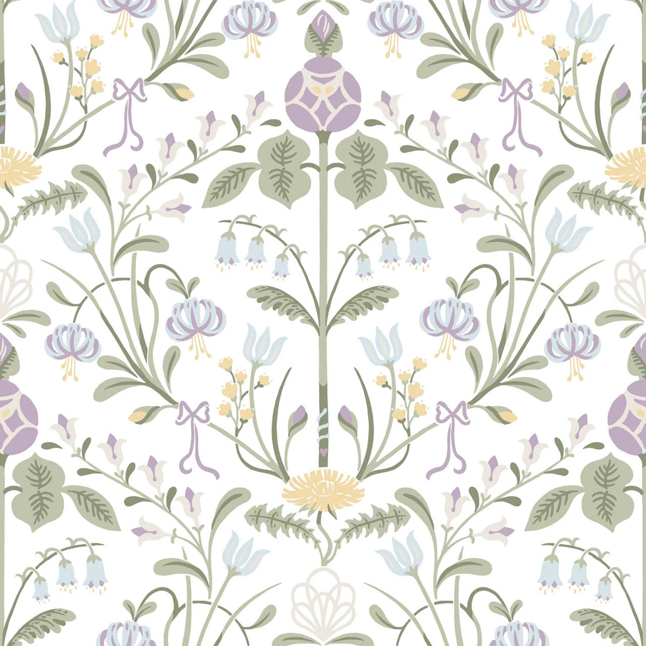 S10154 Till Carl Huset I Solen Lilac Wallpaper By Sandberg