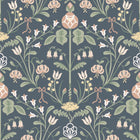 S10155 Till Carl Huset I Solen Indigo Wallpaper By Sandberg