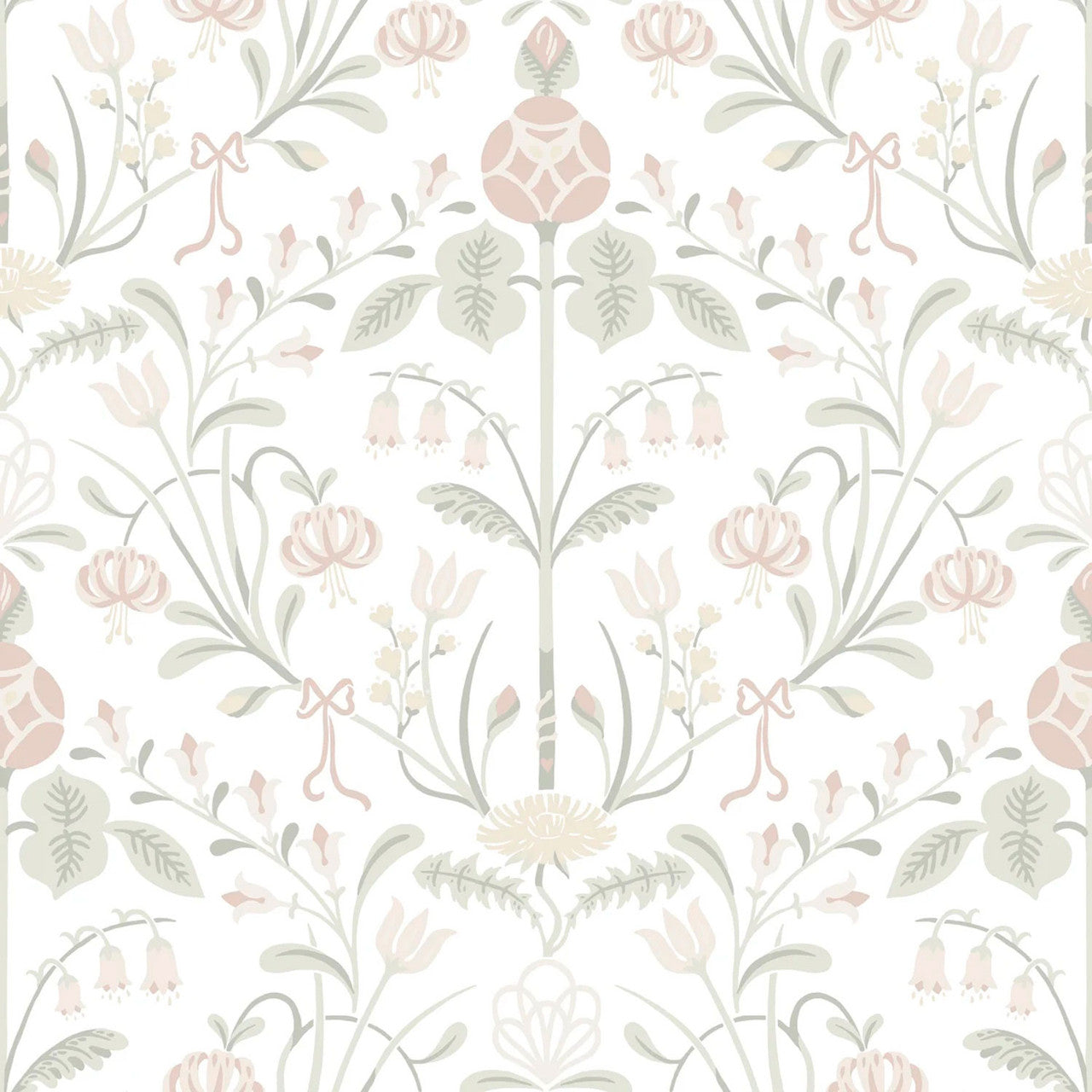 S10156 Till Carl Huset I Solen Powder Pink Wallpaper By Sandberg