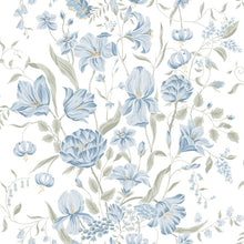 S10162 Karins Bukett Huset I Solen Sky Blue Wallpaper By Sandberg