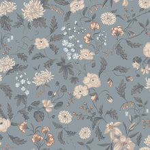 S10165 Till Karin Huset I Solen Folklore Blue Wallpaper By Sandberg