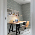 S10168 Kvitten Huset I Solen Soft Blue Wallpaper By Sandberg