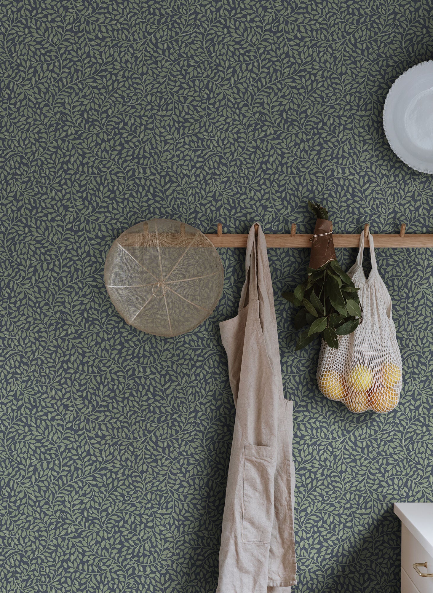 S10182 Classic Blue Sigfrid Villa Dalarö II Wallpaper by Sandberg