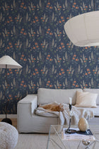 S10185 Classic Blue Emma Villa Dalarö II Wallpaper by Sandberg