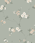 S10188 Sage Green Engla Villa Dalarö II Wallpaper by Sandberg