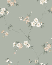S10188 Sage Green Engla Villa Dalarö II Wallpaper by Sandberg
