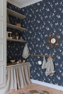S10189 Classic Blue Engla Villa Dalarö II Wallpaper by Sandberg