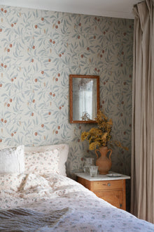 S10192 Misty Blue Vinnie Villa Dalarö II Wallpaper by Sandberg
