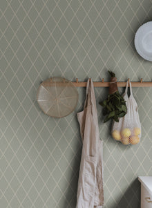 S10194 Sage Green Gabriel Villa Dalarö II Wallpaper by Sandberg
