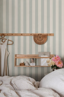 S10199 Sage Green Sam Villa Dalarö II Wallpaper by Sandberg