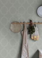 S10201 Sage Green Wilma Villa Dalarö II Wallpaper by Sandberg
