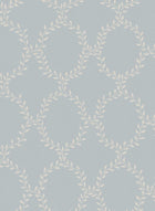 S10202 Misty Blue Wilma Villa Dalarö II Wallpaper by Sandberg
