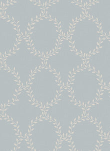 S10202 Misty Blue Wilma Villa Dalarö II Wallpaper by Sandberg
