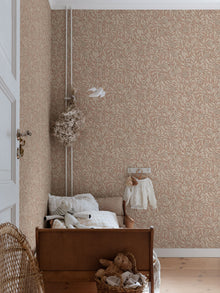 S10205 Terracotta Olof Villa Dalarö II Wallpaper by Sandberg