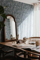 S10208 Classic Blue Idun Villa Dalarö II Wallpaper by Sandberg