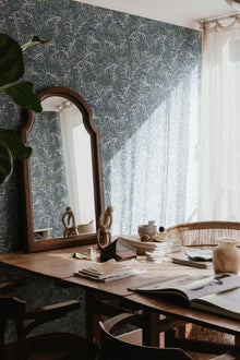 S10208 Classic Blue Idun Villa Dalarö II Wallpaper by Sandberg