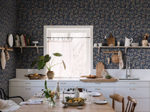S10224 Classic Blue Vinnie Villa Dalarö II Wallpaper by Sandberg