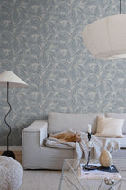 S10226 Misty Blue Idun Villa Dalarö II Wallpaper by Sandberg
