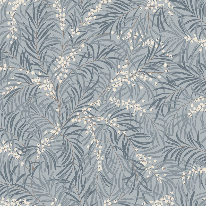 S10226 Misty Blue Idun Villa Dalarö II Wallpaper by Sandberg