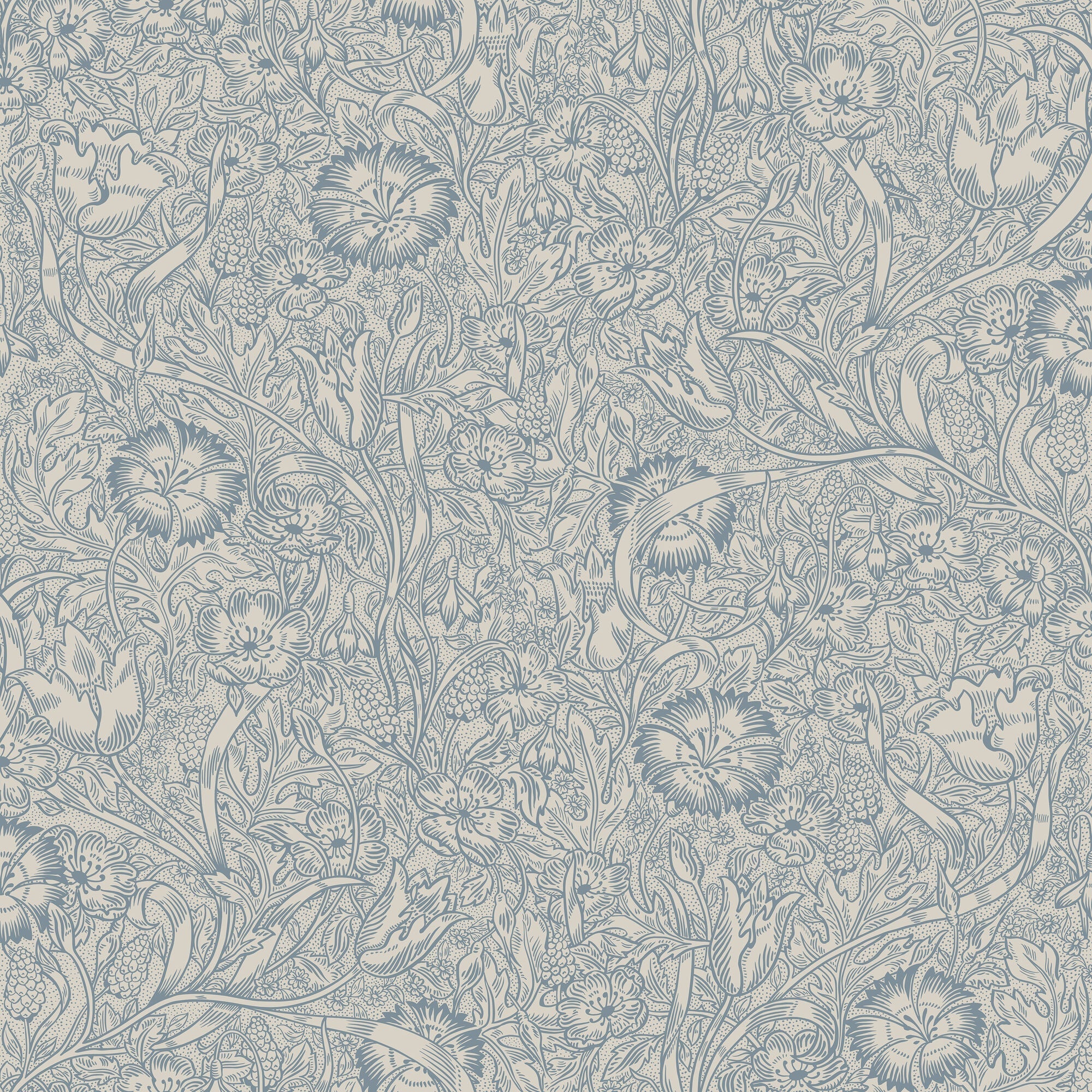 S10227 Indigo Blue Caroline Villa Dalarö II Wallpaper by Sandberg