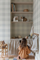 S10229 Misty Blue Lykke Villa Dalarö II Wallpaper by Sandberg