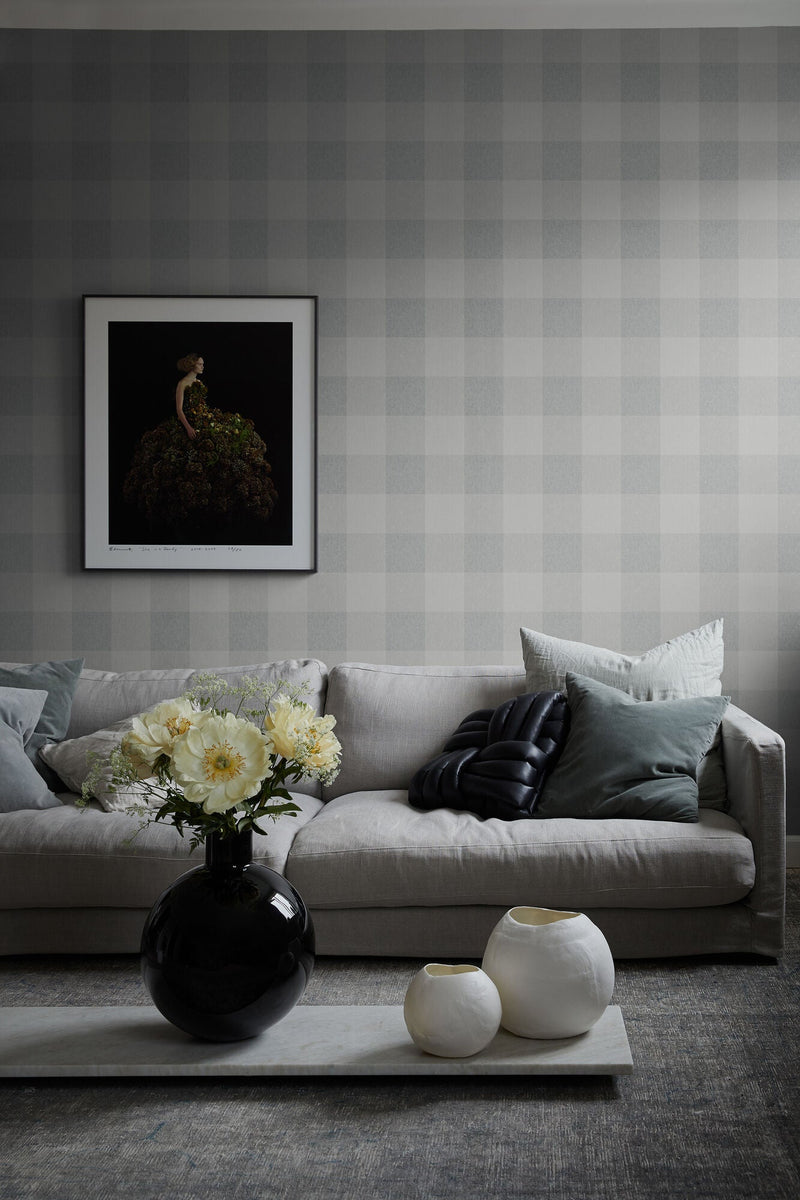 S10229 Misty Blue Lykke Villa Dalarö II Wallpaper by Sandberg