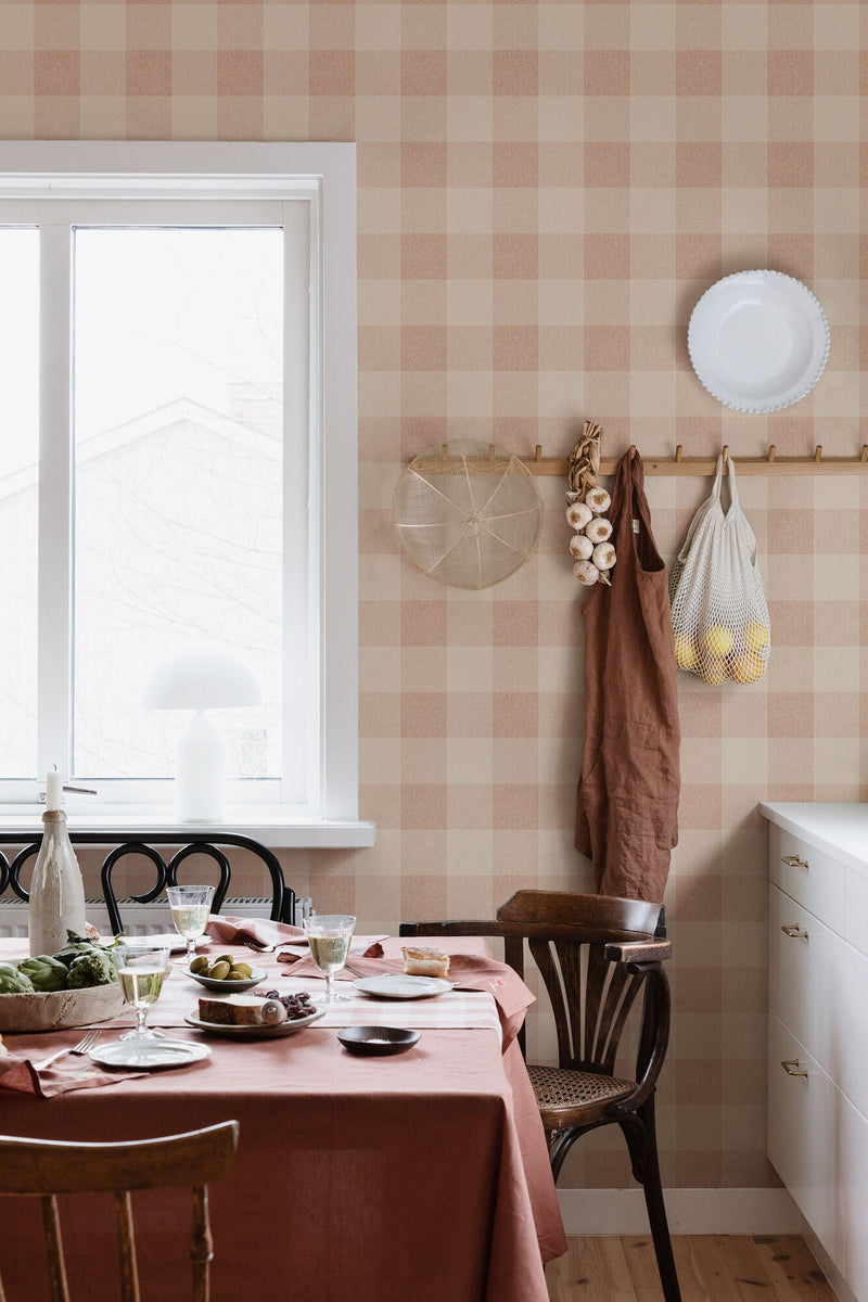 S10230 Terracotta Lykke Villa Dalarö II Wallpaper by Sandberg
