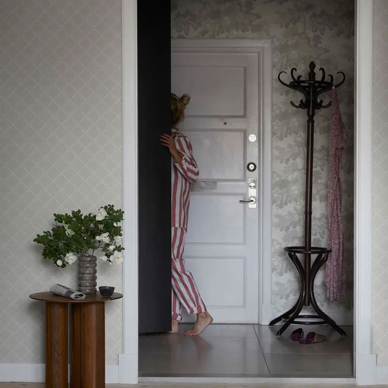 S10302 Trellis Essentials Grey Wallpaper By Sandberg