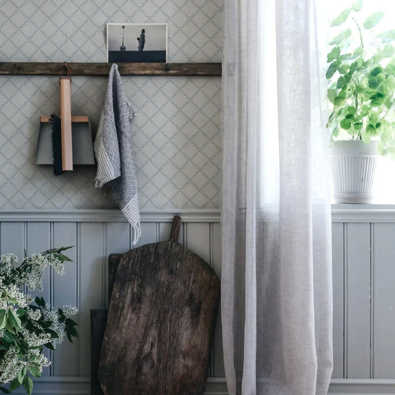 S10303 Trellis Essentials Misty Blue Wallpaper By Sandberg