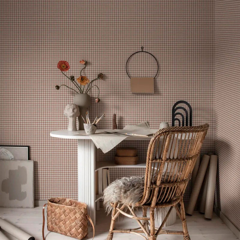 S10320 Ruta Essentials Terracotta Wallpaper By Sandberg