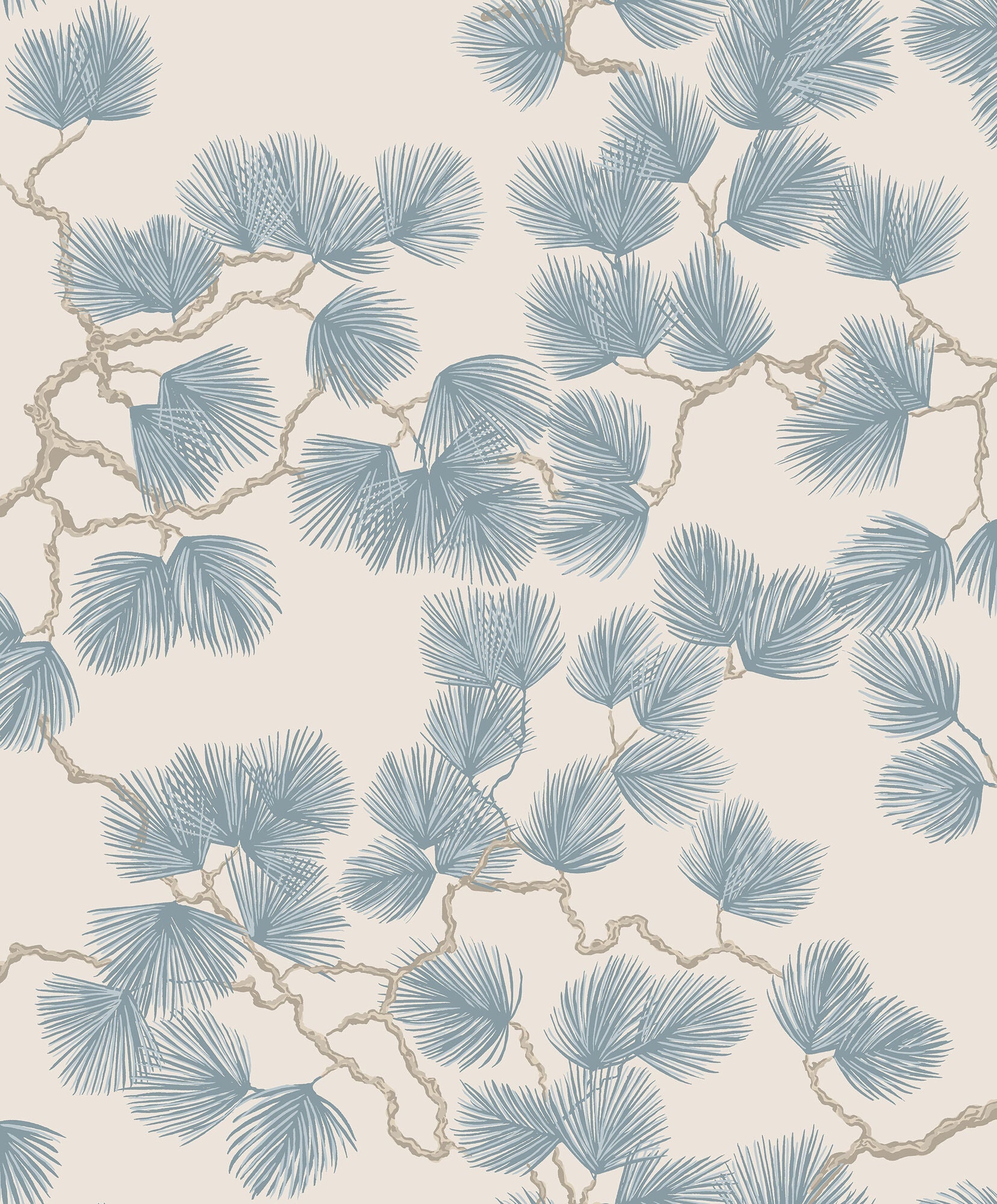 S10328 Misty Blue Pine Mons Klint Wallpaper by Sandberg