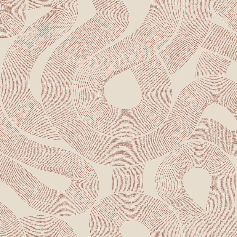 S10329 Terracotta Zen Mons Klint Wallpaper by Sandberg