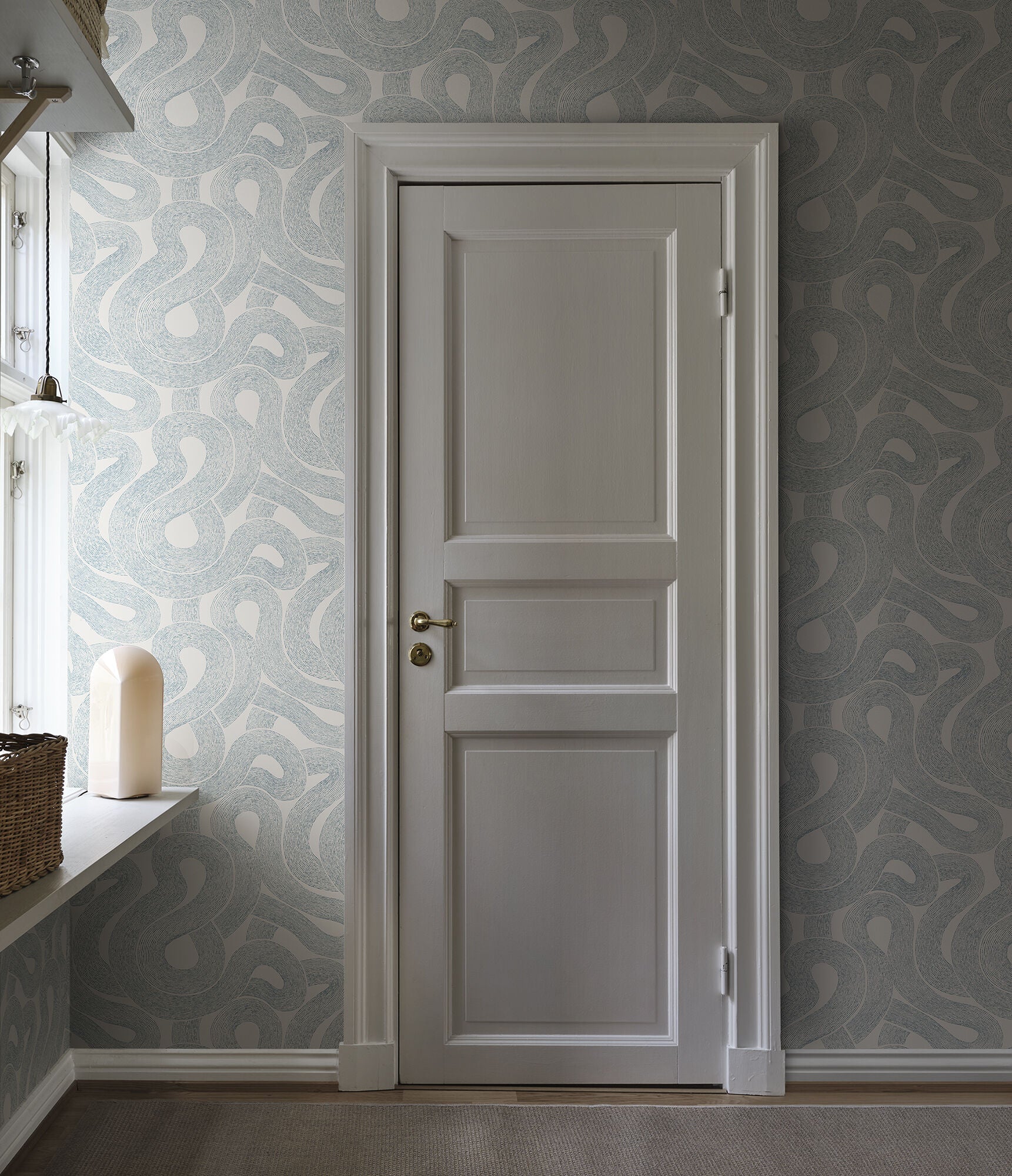 S10330 Indigo Blue Zen Mons Klint Wallpaper by Sandberg